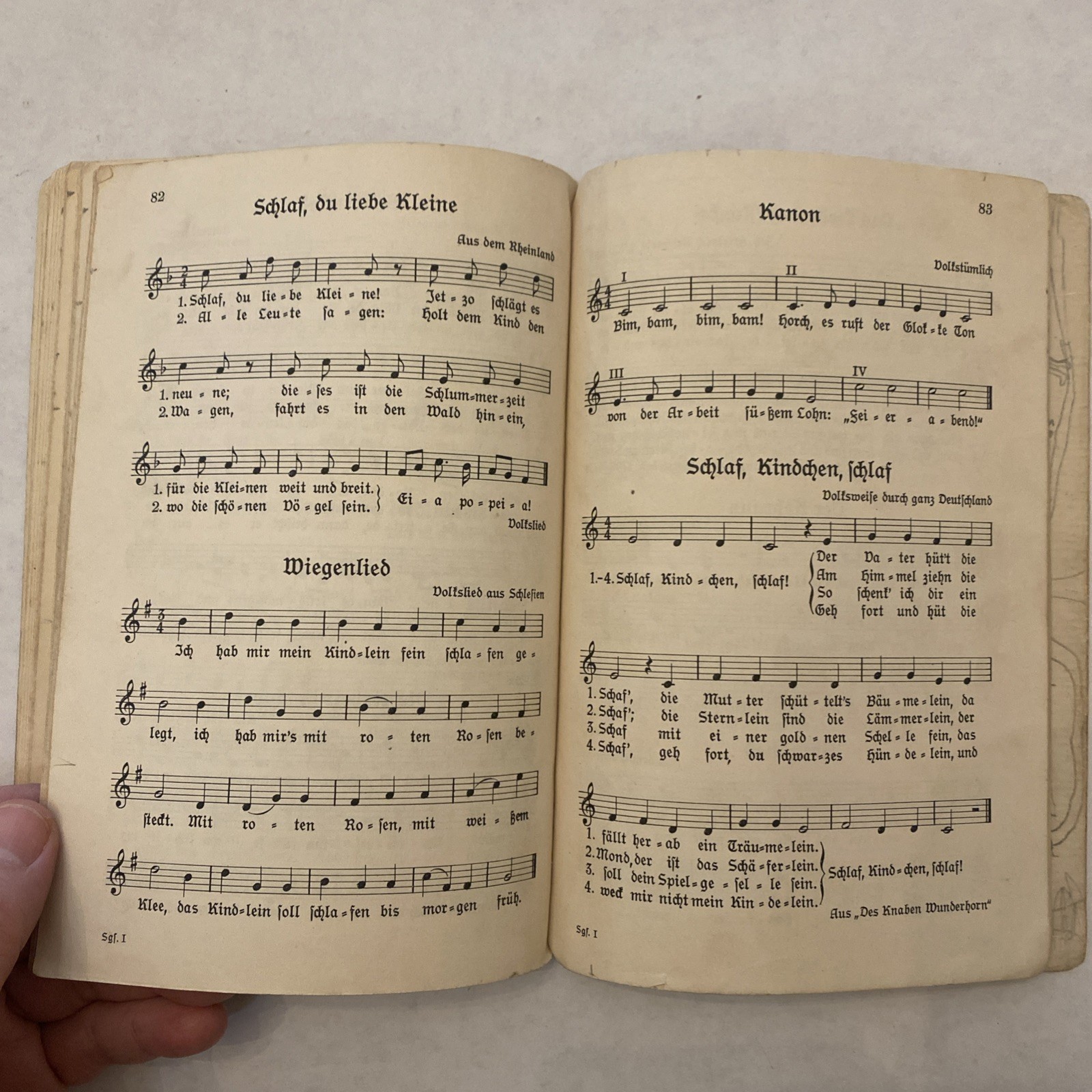 Mein Sanggefell 1935 German Children&rsquo;s book of songs pre WWII