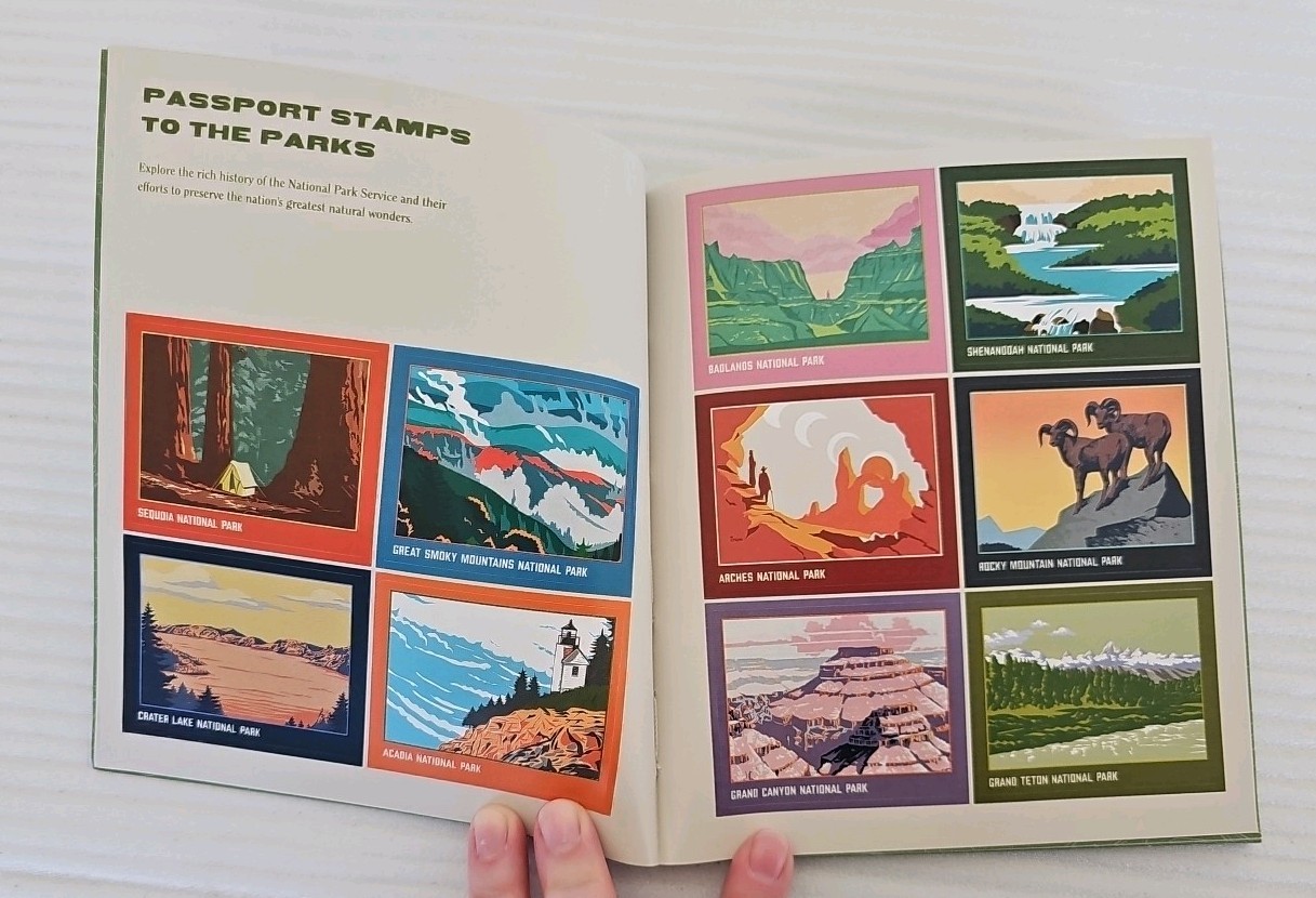 The National Parks Traveler&rsquo;s Companion Journal and Sticker Book Paperback NEW