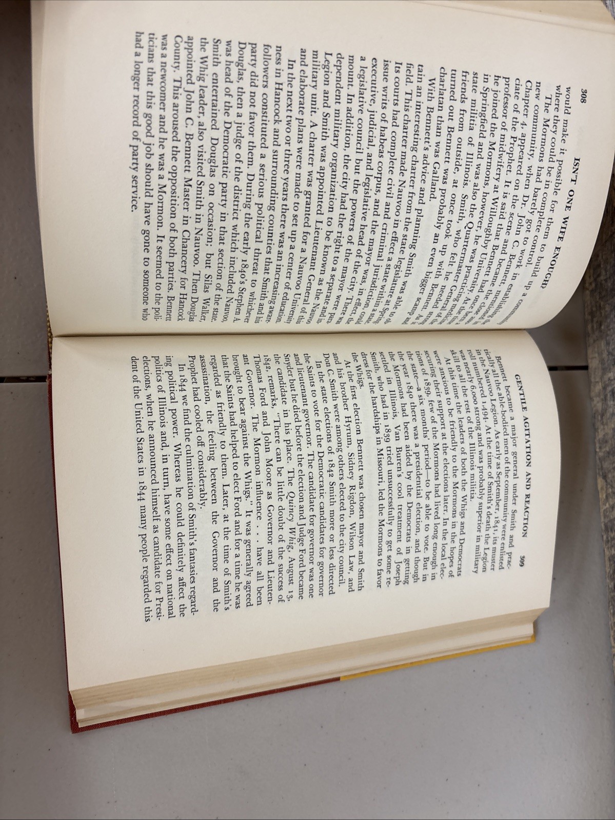 Isn&rsquo;t One Wife Enough? The Story of Mormon Polygamy-1954 First Ed. w Dust Jacket