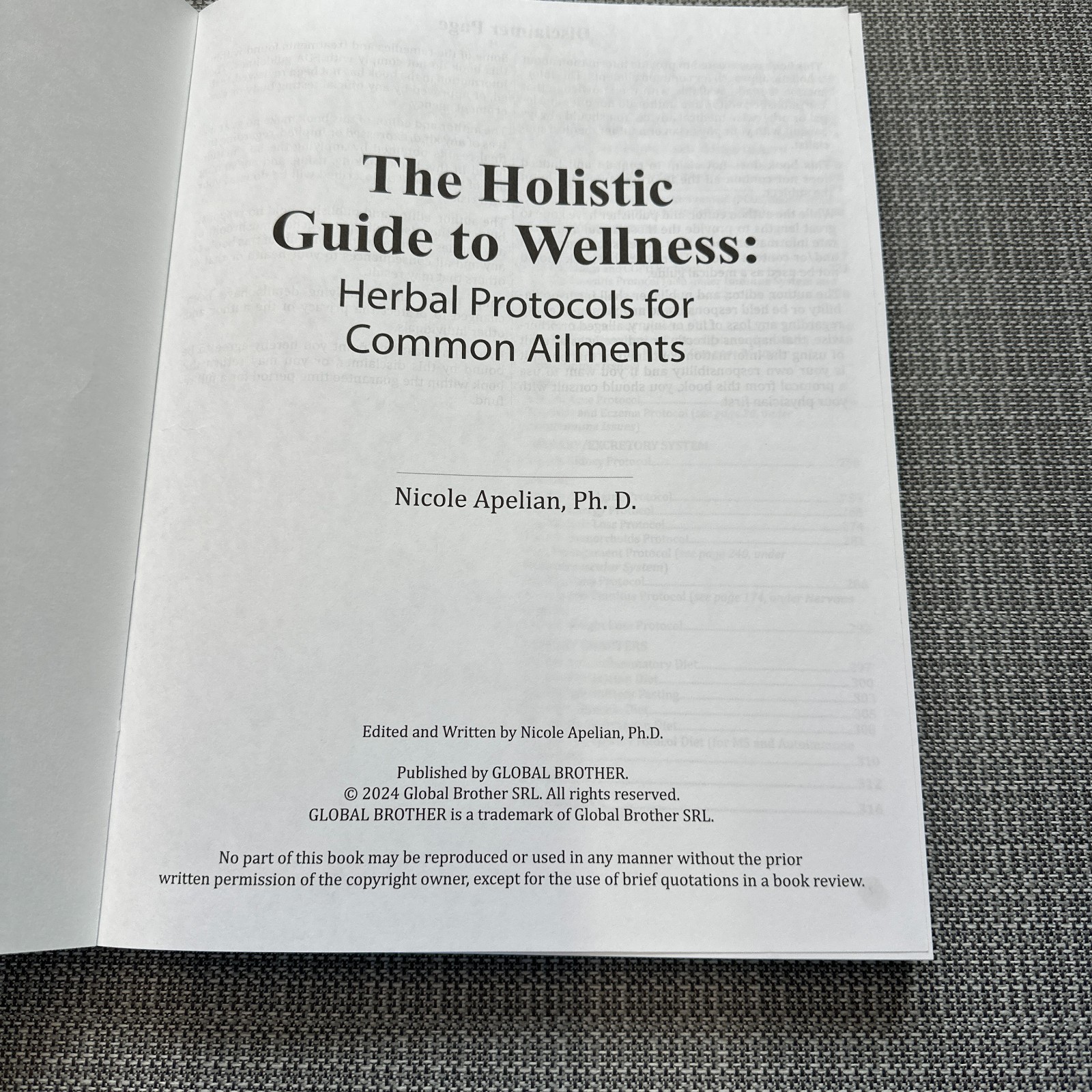 The Holistic Guide to Wellness : Herbal Protocols for Common Ailments