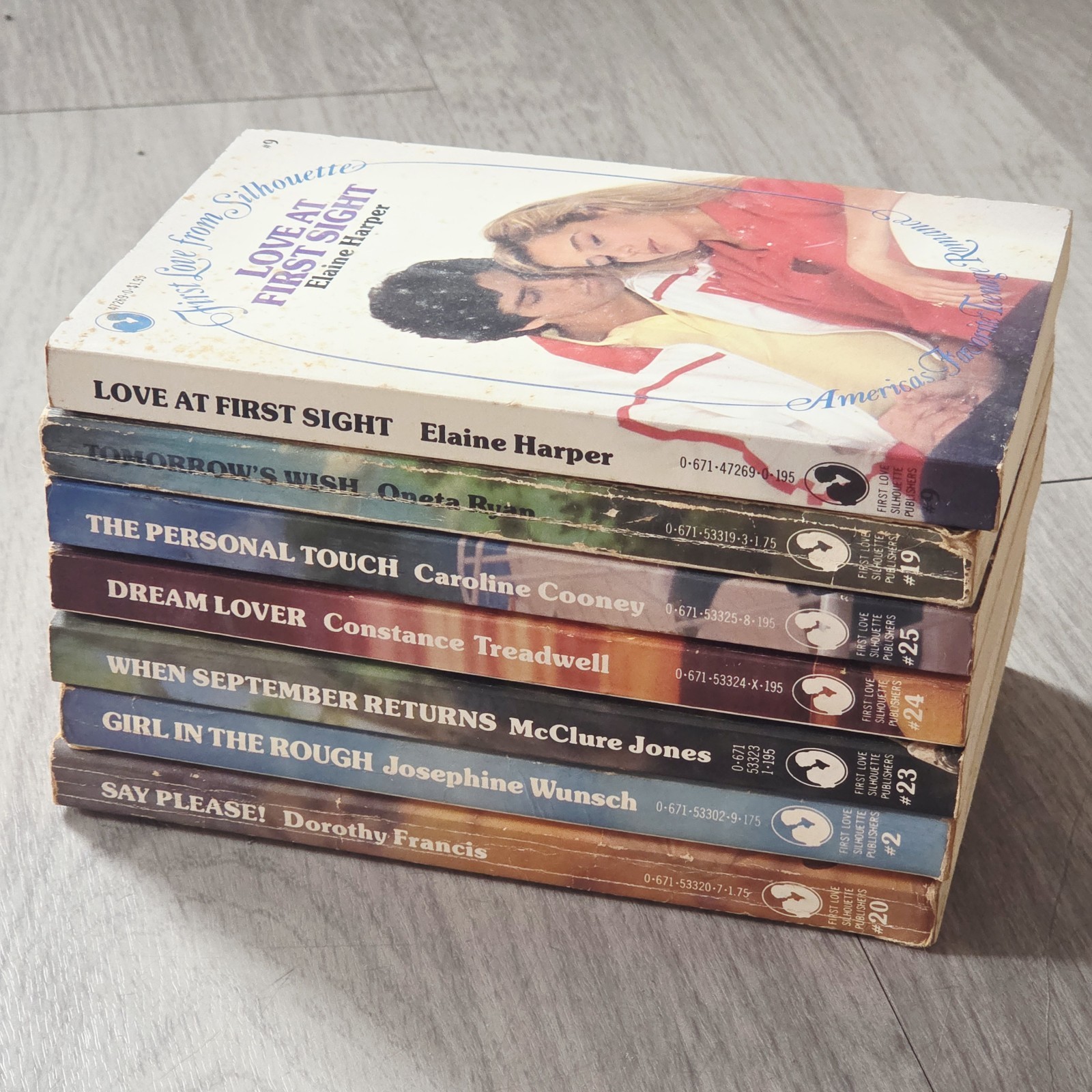 First Love From Silhouette FIRST PRINT Paperback Lot of 7 Teenage Romance