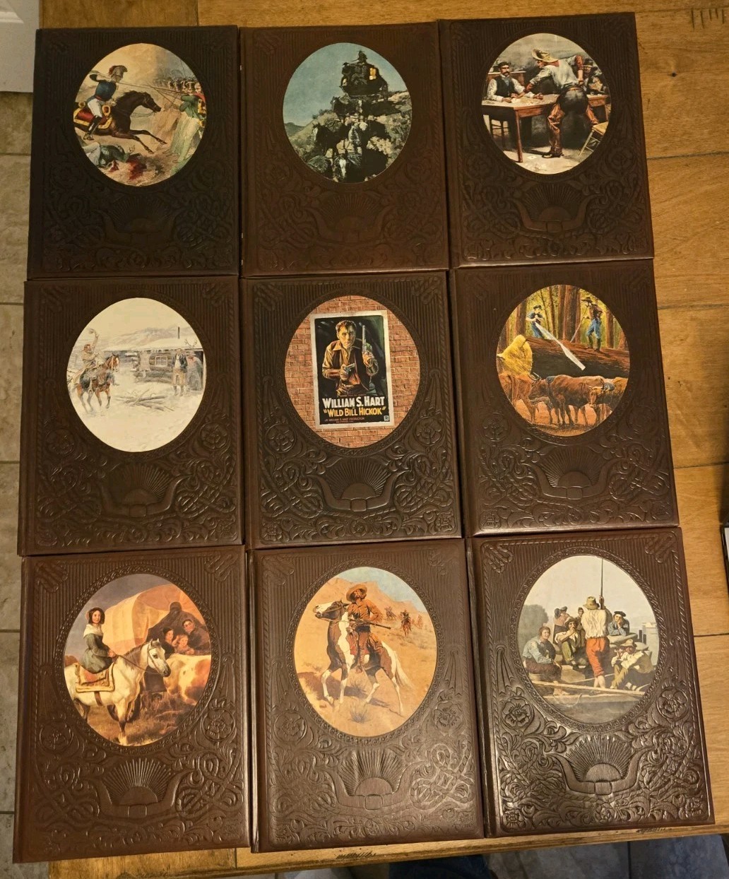 LOT of 9 Time Life Books « The Old West » Vintage 1970s Faux Leather Bound