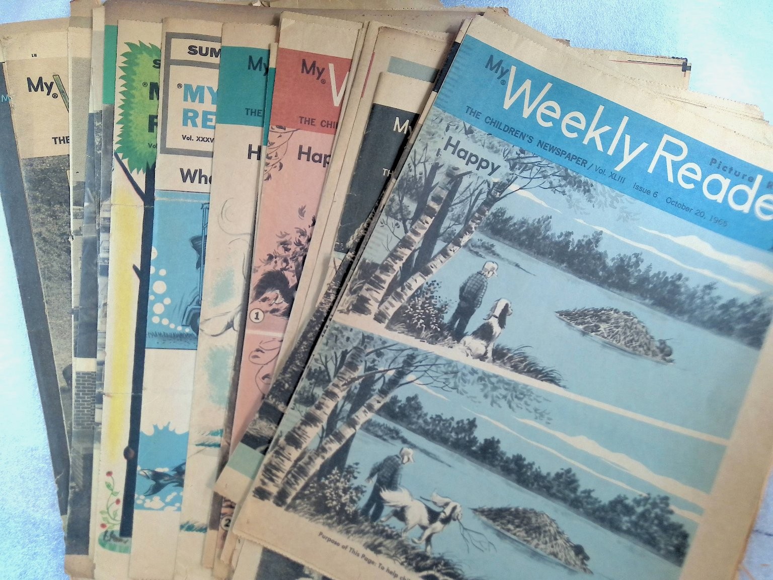 My Weekly Reader Children&rsquo;s Newspaper Vintage 1960s Educational Lot