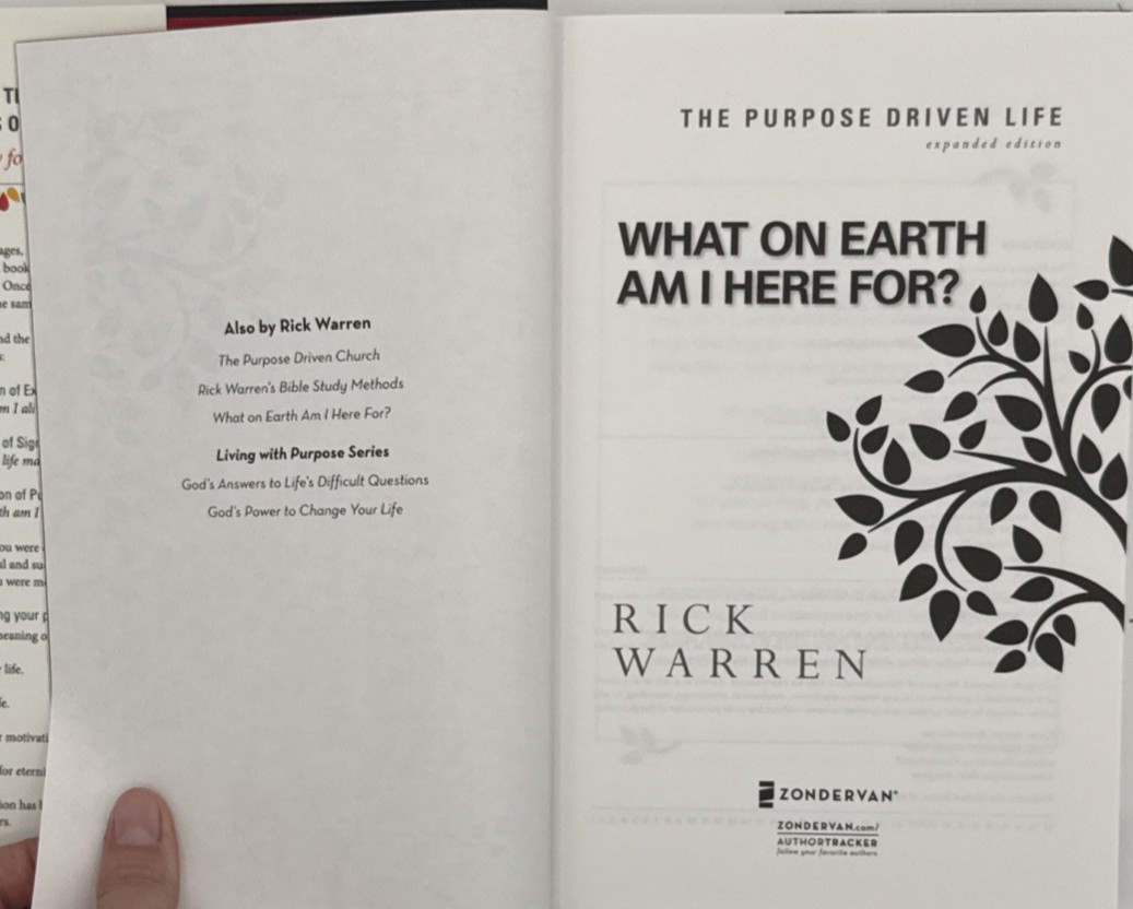 Lot of 6 Books by Rick Warren, 4 Hardcover and 2 Paperback, B205