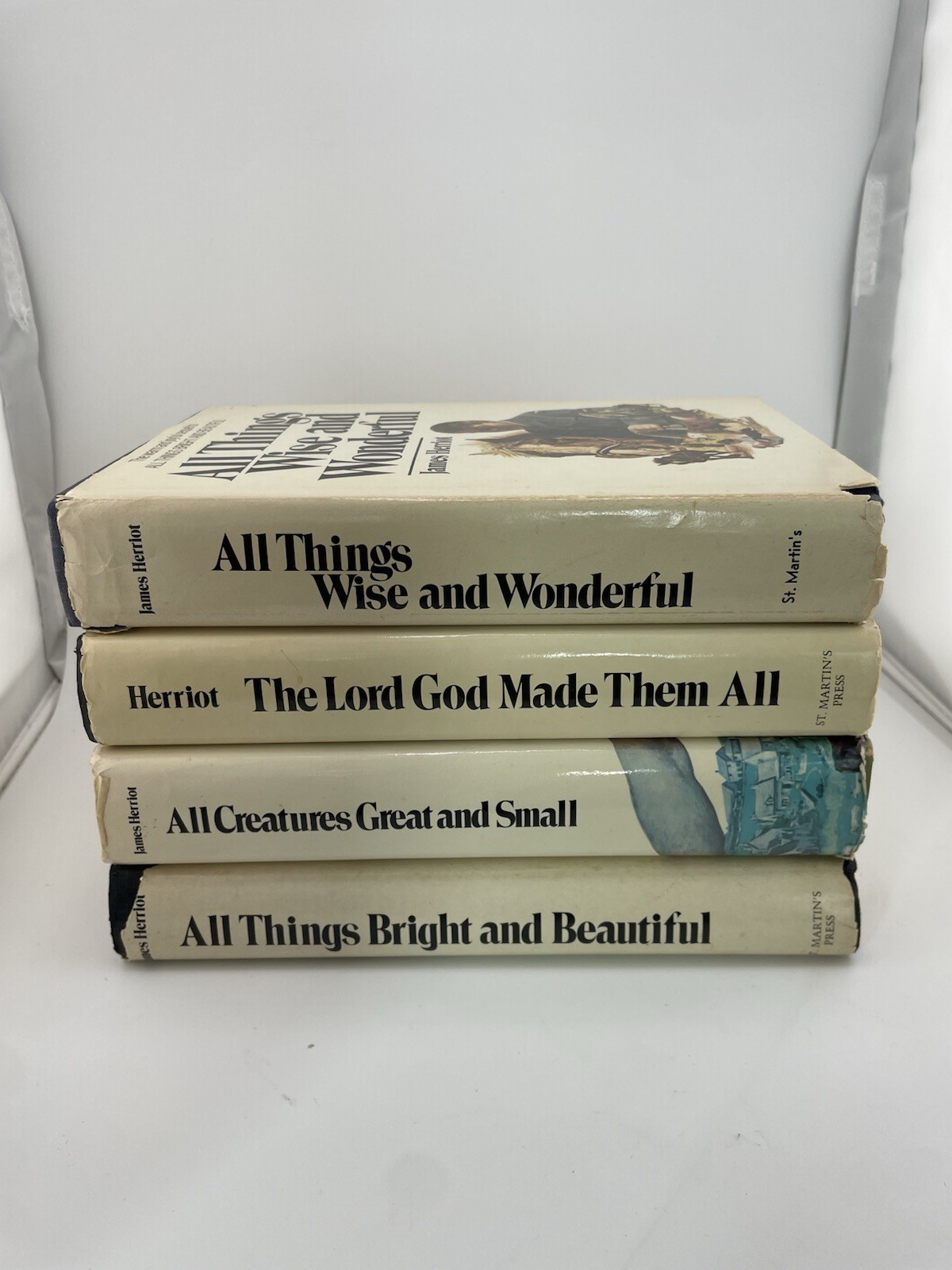 James Herriot Lot Of 4 HC/DJ All Creatures / Things / God Made Them All