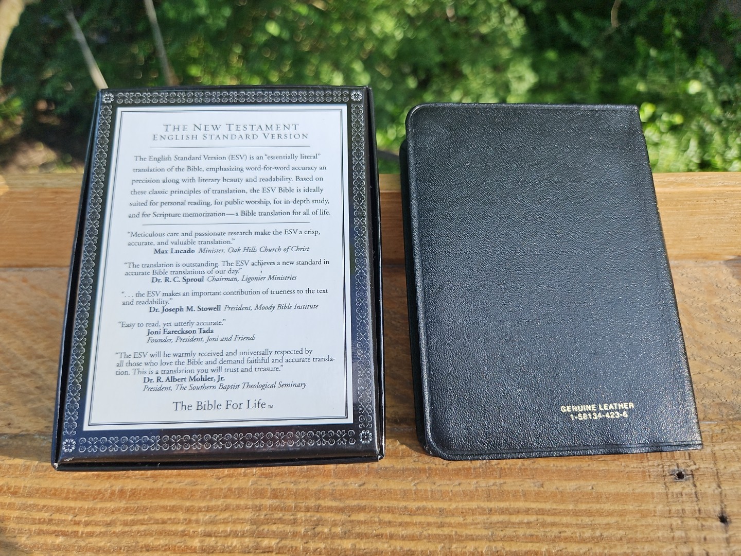 RARE! LNIB! 2001 ESV Text NT with Psalms & Proverbs Genuine Leather RED LETTER