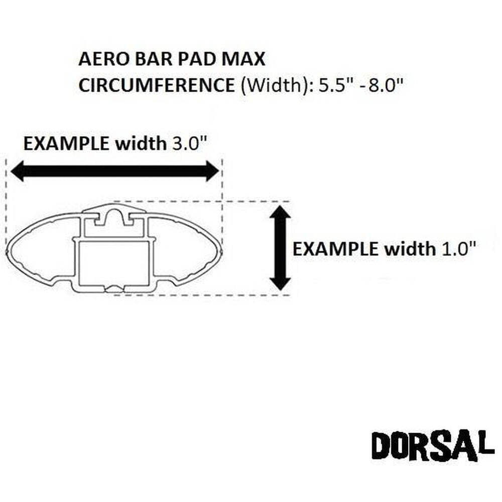 DORSAL Aero Roof Rack Pads for Crossbars – Set of 2 for Surfboards Kayaks SUP Sn