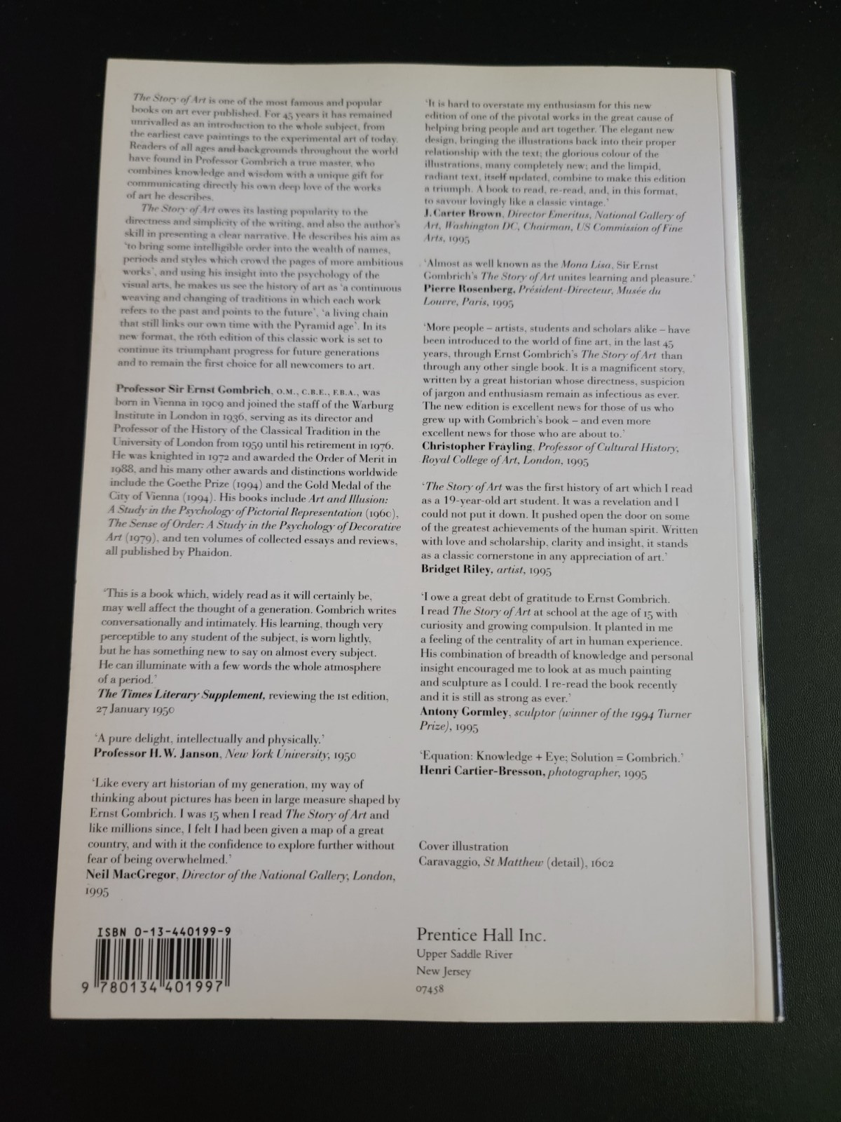 The Story of Art – E.H. Gombrich – 16th Edition – Paperback – Very Good