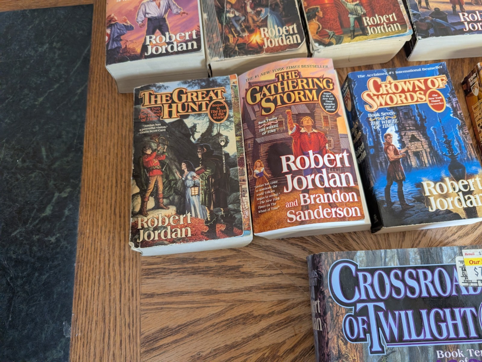 Robert Jordan The Wheel Of Time Lot of 10 Books TOR Fantasy