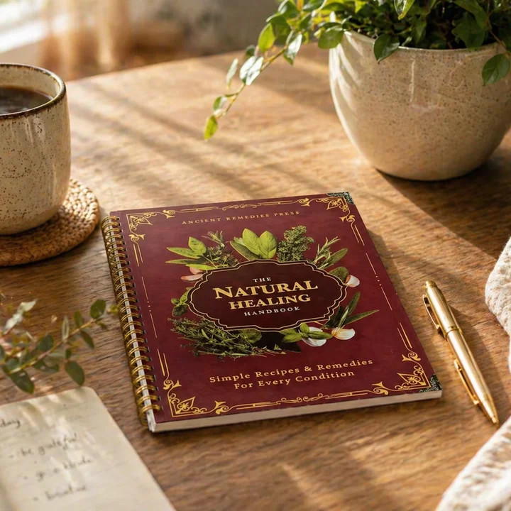 The Natural Healing Handbook, Spiral-Bound Guide For Herbal Remedies And Natural