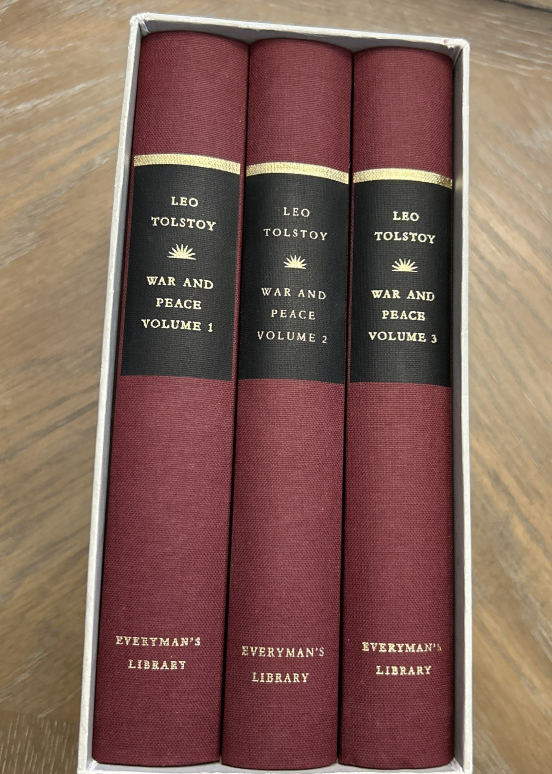 War And Peace 3 Volume Box Set Everyman&rsquo;s Library Leo Tolstoy HC Germany 1992