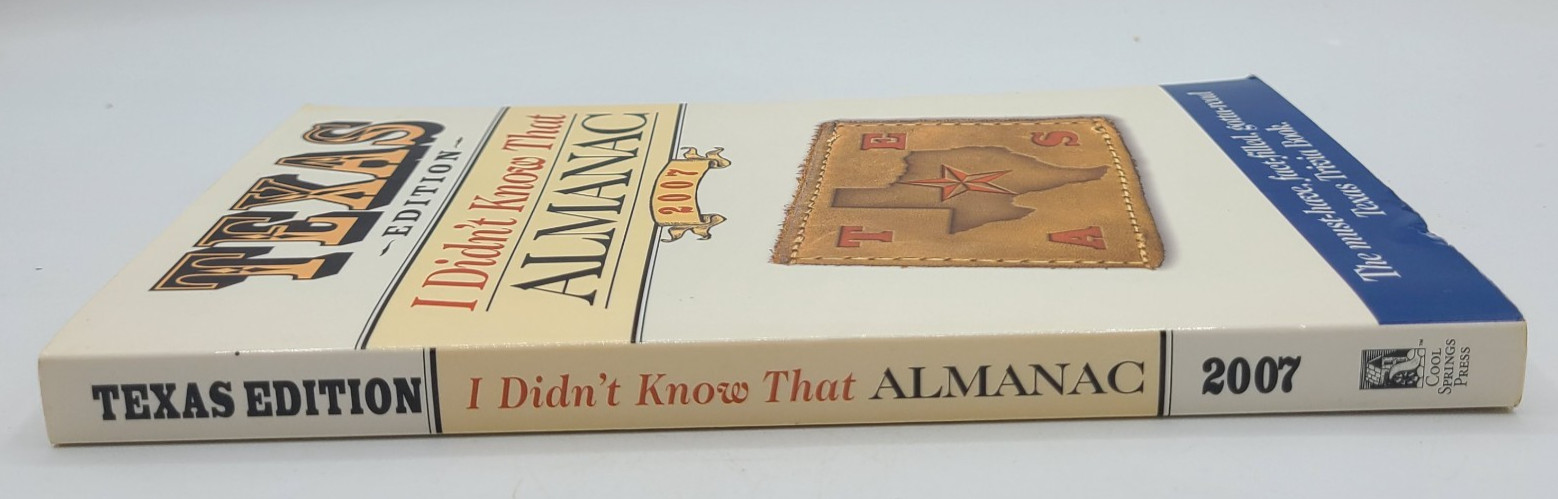 Texas Edition I Didn&rsquo;t Know That Almanac 2007 By Cool Springs Press Trivia Fun
