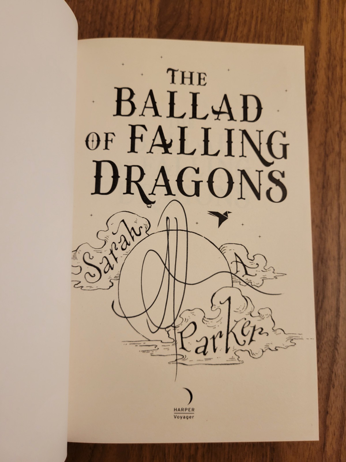 Signed The Ballad Of Falling Dragons By Sarah A. Parker – Waterstones UK Edition