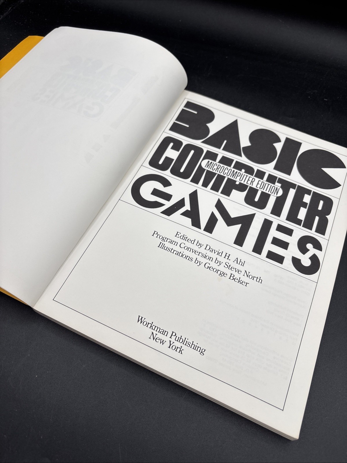 Basic Computer Games Microcomputer Edition David Ahi Early Home Computer 1st Ed