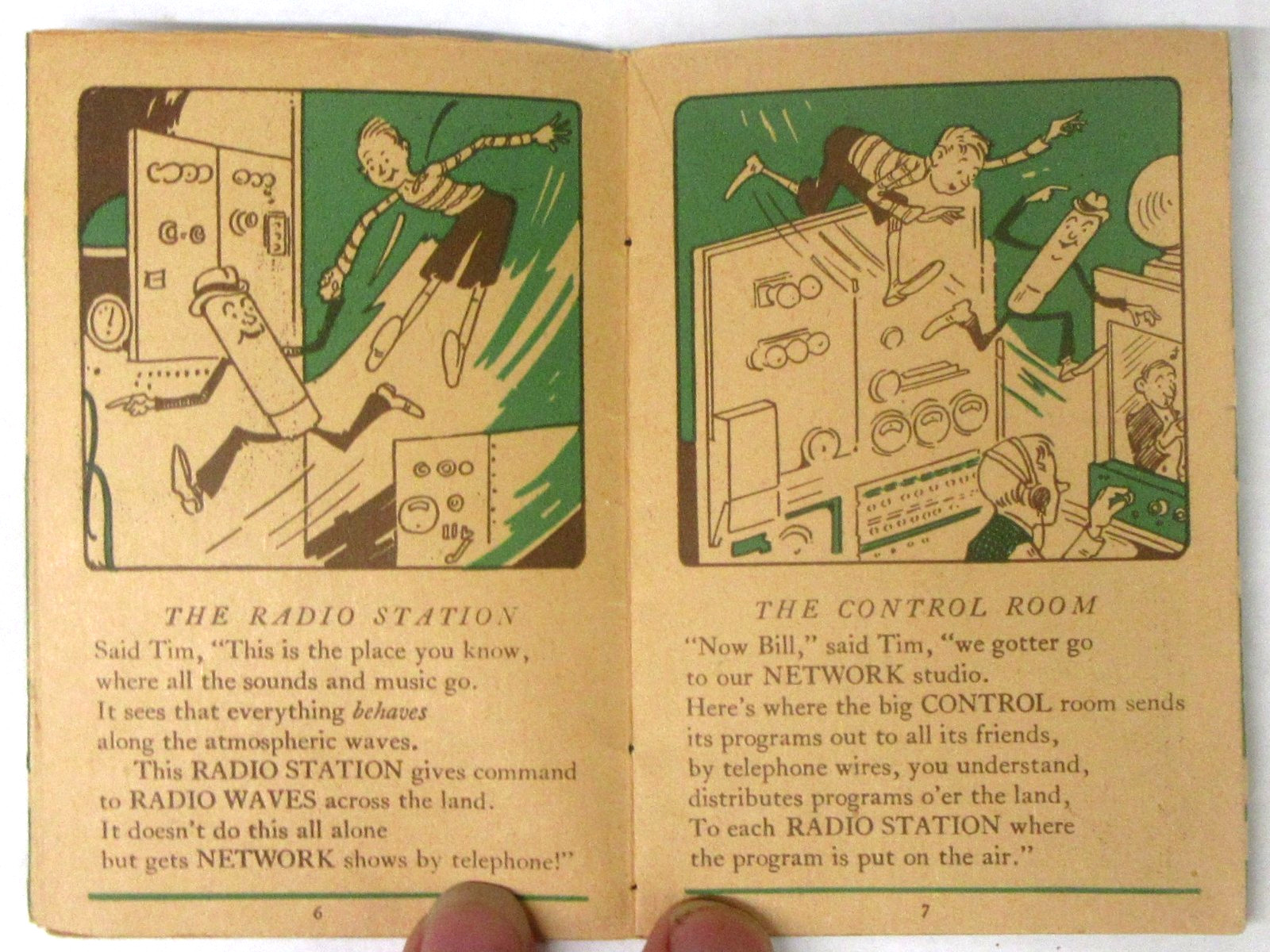 ca 1930 book A TRIP THROUGH RADIO LAND Martin WCCO Northwestern Broadcasting yz
